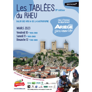 Retrouvez nous aux TABLEES DU RHEU ( AU RHEU, à côté de Rennes) les 10, 11 et 12 Mars 2023
